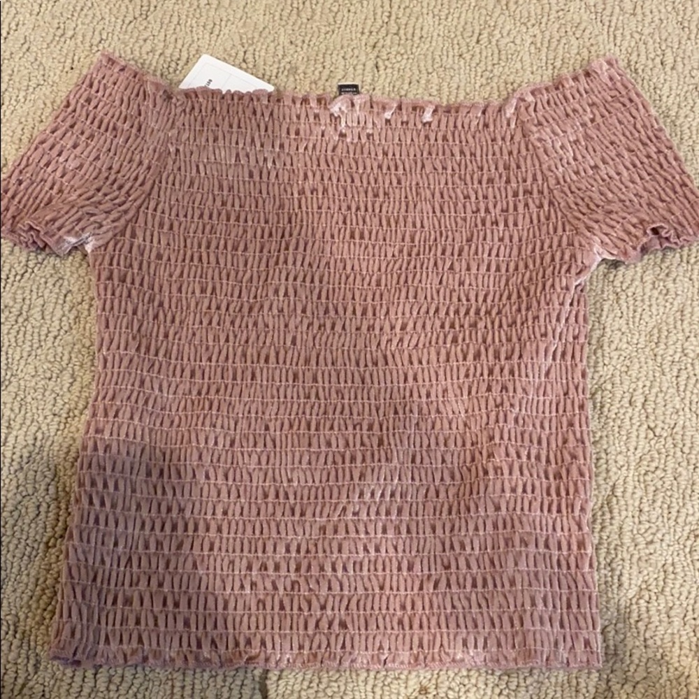 Urban outfitters velvet crop top